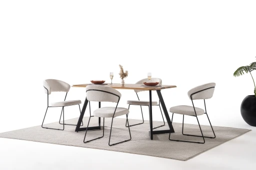 Gloria Set Ceviz Siyah