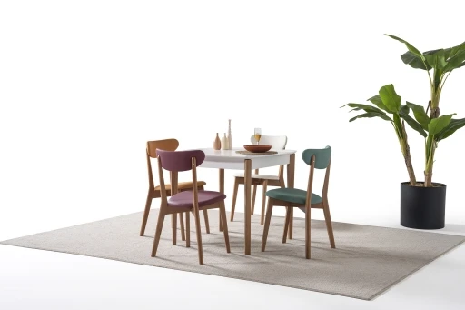 Rimini Set Beyaz Ceviz