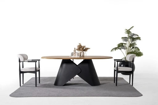 Linea Yemek Masa Seti Meşe