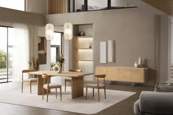 Barcelona Yemek Odası - Meşe